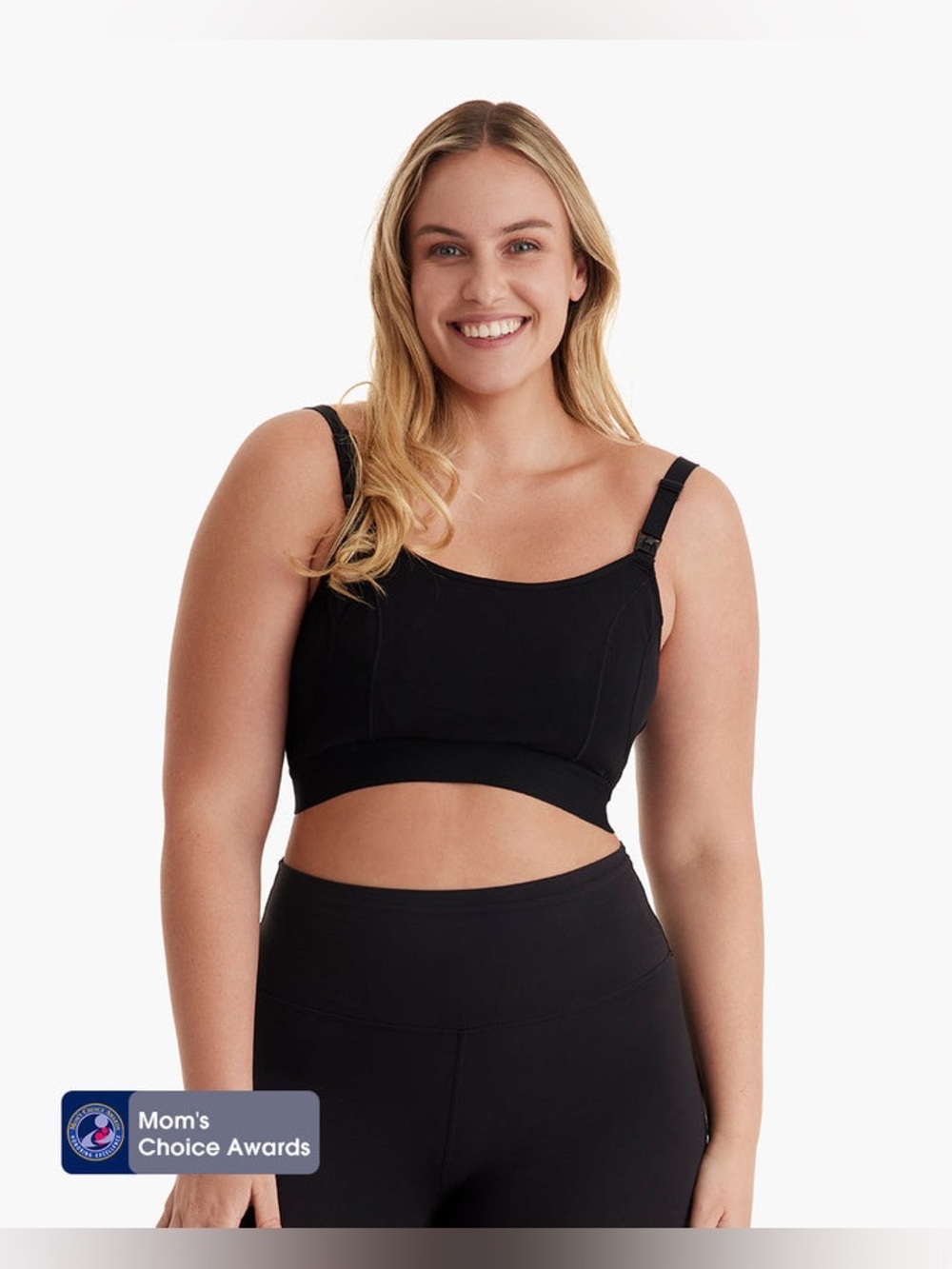 NWT Everyday Black Supportive Sports Nursing Bra - Women's Intimates
